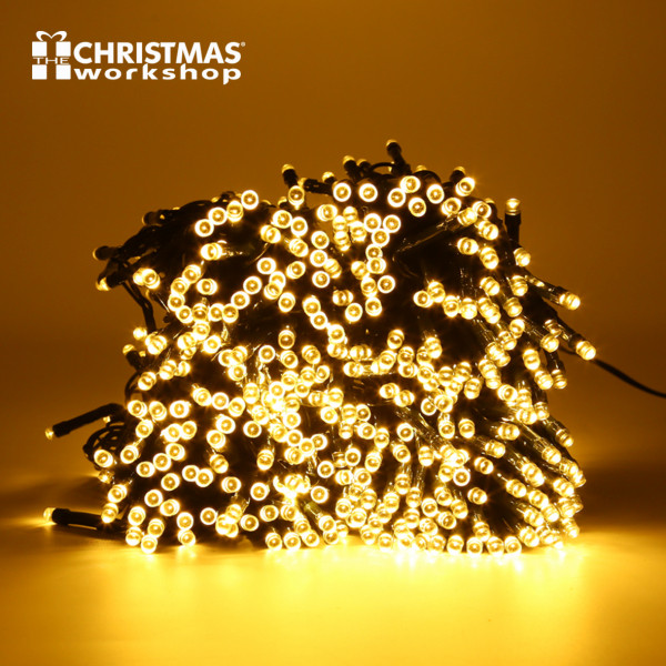 200 warm white LED string Christmas lights 70740 299228 - 1