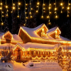 360 warm white LED icicle Christmas lights