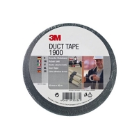 3M 1900 black duct tape, 50mm x 50m 190050B 201460