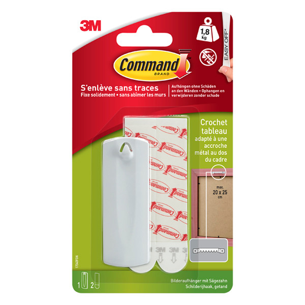 3M Command self-adhesive sawtooth picture hook, 1.8kg 17040C 214551 - 1