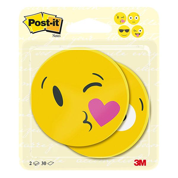 3M Post-it Die-Cut Notes yellow EMOJI, 70mm x 70mm (2-pack) BC-2030-EMO-EU 214575 - 1