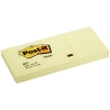 3M Post-it Notes yellow, 100 sheets, 38mm x 51mm (3-pack)