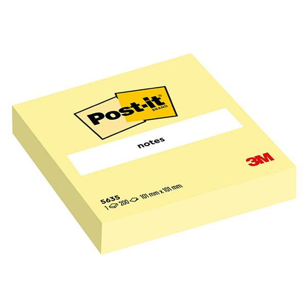 3M Post-it Notes yellow, 200 sheets, 100mm x 100mm 5635 201074 - 1