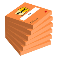 3M Post-it notes neon orange, 76mm x 76mm 654NORA 201496