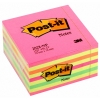 3M Post-it notes neon pink cube, 450 sheets, 76mm x 76mm