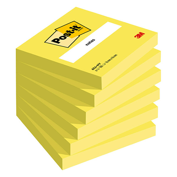 3M Post-it notes neon yellow, 76mm x 76mm 654NYEL 201495 - 1