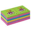 3M Post-it super sticky assorted notes 76mm x 76mm (12-pack)