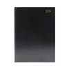 A4 2 Days per page black desk diary, 2024╽KFA42BK24