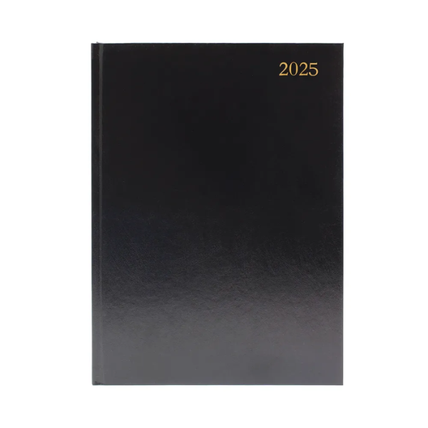 A4 Day per page appointments black desk diary, 2025╽KFA41ABK25 KFA41ABK25 299180 - 1