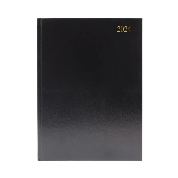 A4 Day per page black desk diary, 2024╽KFA41BK24 KFA41BK24 299099 - 1