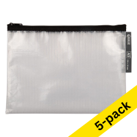 A5 black mesh pouch | 123ink 5-pack