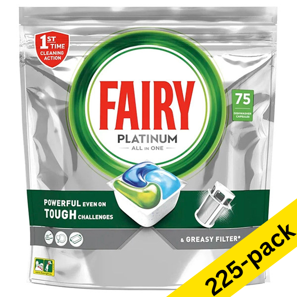 Air Wick Fairy All-in-One Platinum Regular dishwasher tablets (225-pack)  SDR06229 - 1