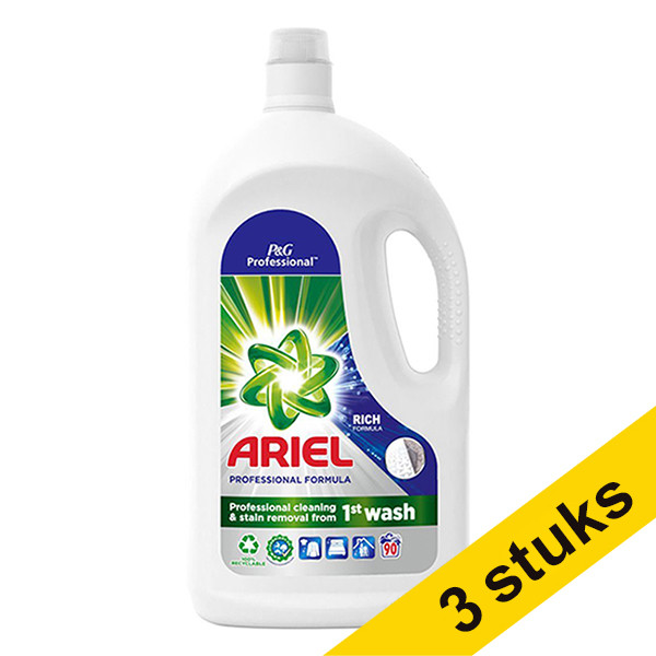 Ariel Professional Regular liquid detergent, 4.05 litres (90 washes) (3-pack)  SAR05183 - 1