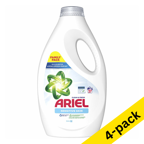 Ariel Sensitive liquid detergent, 1.215 litres (27 washes) (4-pack)  SAR05163 - 1