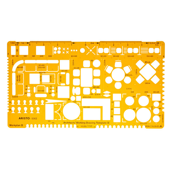 Aristo architects combination template II, scale 1:50 AR-5062 206848 - 1