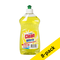 At Home Clean Lemon washing up liquid, 500ml (8-pack)