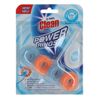 At Home Clean Power Rings Aqua Power toilet block, 40g  SAT00054