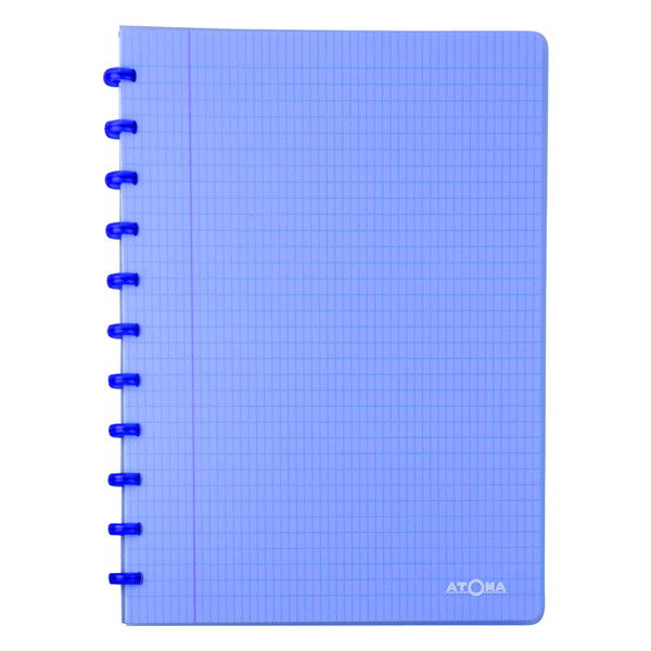 Atoma Trendy transparent blue A4 checkered notebook, 72 sheets 4137402 405245 - 1