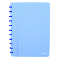 Atoma Trendy transparent blue A4 lined notebook, 72 sheets 4137202 405235