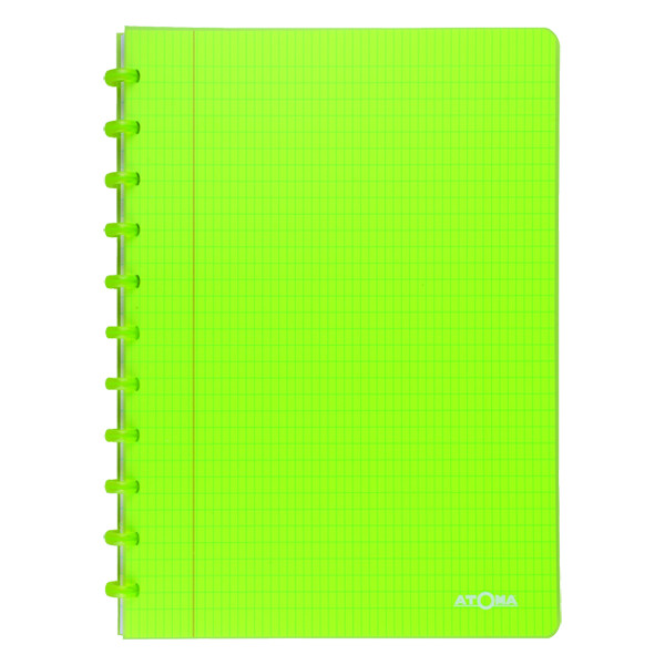 Atoma Trendy transparent green A4 checkered notebook, 72 sheets 4137403 405246 - 1