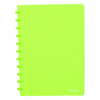 Atoma Trendy transparent green A4 lined notebook, 72 sheets 4137203 405236