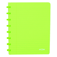 Atoma Trendy transparent green A5 lined notebook, 72 sheets 4135603 405221