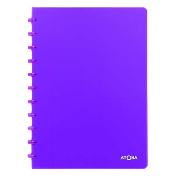 Atoma Trendy transparent purple A4 checkered notebook, 72 sheets 4137306 405243 - 1