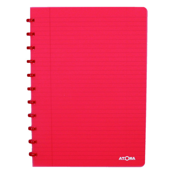 Atoma Trendy transparent red A4 lined notebook, 72 sheets 4137204 405237 - 1