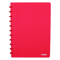 Atoma Trendy transparent red A4 lined notebook, 72 sheets 4137204 405237