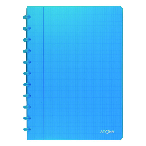 Atoma Trendy transparent turquoise A4 checkered notebook, 72 sheets 4137408 405249 - 1