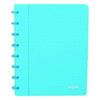 Atoma Trendy transparent turquoise A5 checkered notebook, 72 sheet 4136108 405234