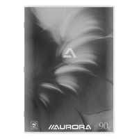 Aurora A4 grey lined notebook 90g, 36 sheets 36MT/GRIS 330093