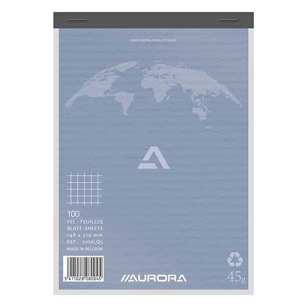 Aurora A5 checkered notepad 5mm 45g, 100 sheets 2100LQ5 330056 - 1