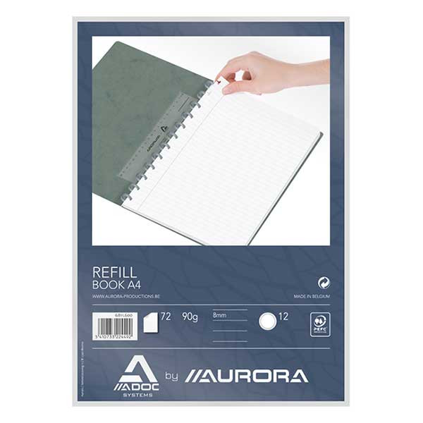 Aurora Adoc A4 lined notebook refill, 72 sheets 6811.600 330039 - 1