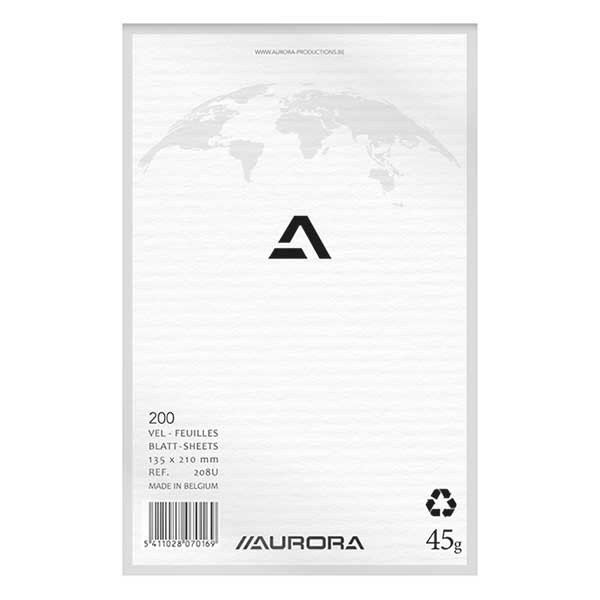 Aurora blank notepad 135mm x 210mm, 200 sheets 208U 330052 - 1