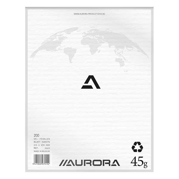 Aurora blank notepad 210mm x 270mm, 200 sheets 204U 330053 - 1