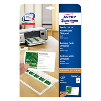 AveryC32011-25 matte white business cards, 85mm x 54mm (250-pack) C32011-25 212782