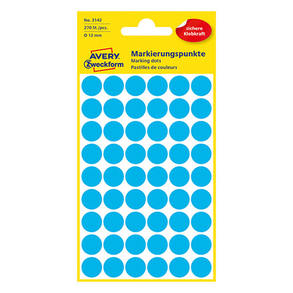 Avery 3142 blue marking dots, Ø 12mm (270 labels) 3142 212344 - 1