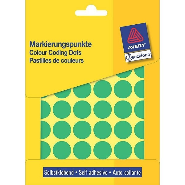 Avery 3376 Ø 18 mm green marking dots (1056 labels) 3376 212372 - 1