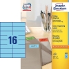 Avery 3453 multi-purpose labels 105 x 37 mm blue (1600 labels)