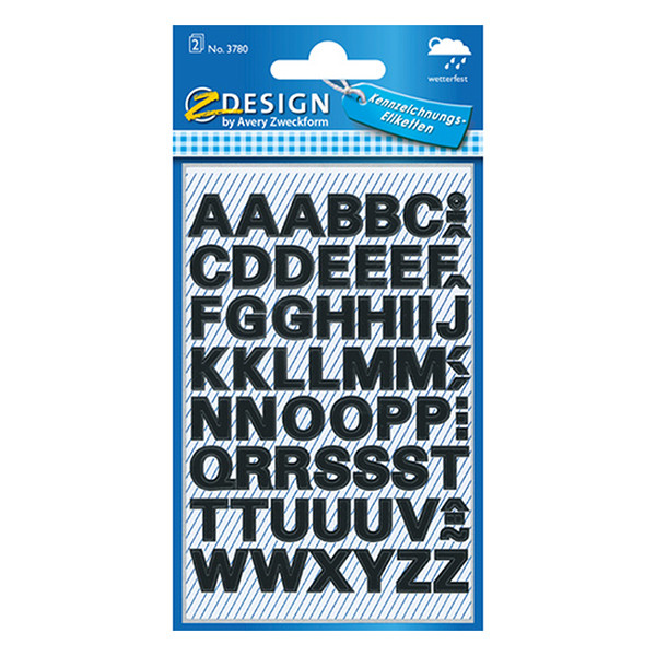 Avery 3780 black A-Z labels 3780 212502 - 1