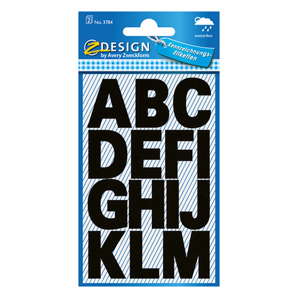 Avery 3784 large black A-Z labels 3784 212504 - 1