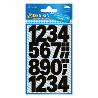 Avery 3785 large black 0-9 labels 3785 212510