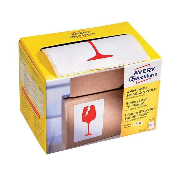 Avery 7251 'fragile' warning labels (200 labels) AV-7251 212678 - 1