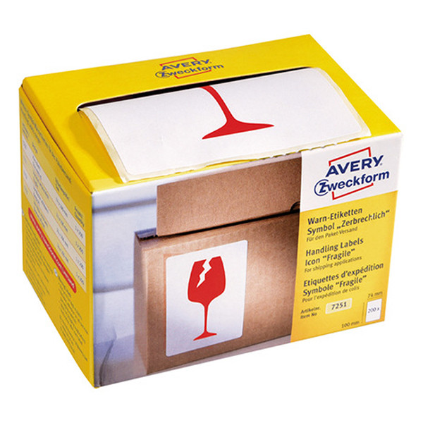 Avery 7251 'fragile' warning labels (200 labels) AV-7251 212678 - 1