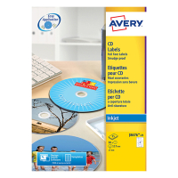 Avery J8676-25 CD labels, 2 per sheet (50 labels) J8676-25 212825