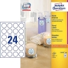 Avery L3415-100 white round promotional labels, 40 mm (2400 labels)