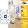 Avery L3416-100 white round promotional labels 60mm (1200 labels)