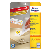 Avery L4730-25 white multifunctional labels, 17.8mm x 10mm (6750-pack) L4730REV-25 212572