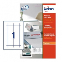 Avery L4796-20 white tent cards, 210mm x 60mm (20-pack) L4796-20 212772